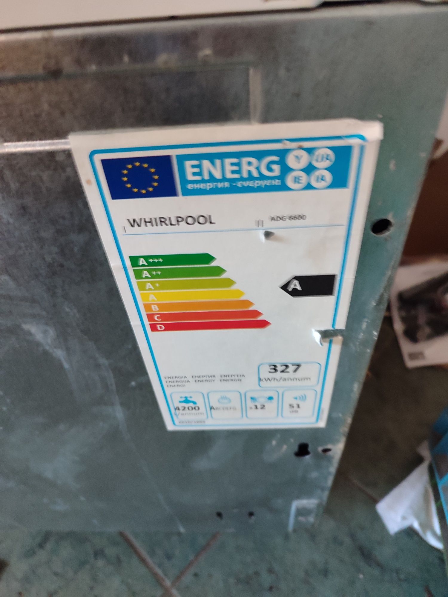 Zmywarka do zabudowy Whirlpool 60cm sprawna 100%