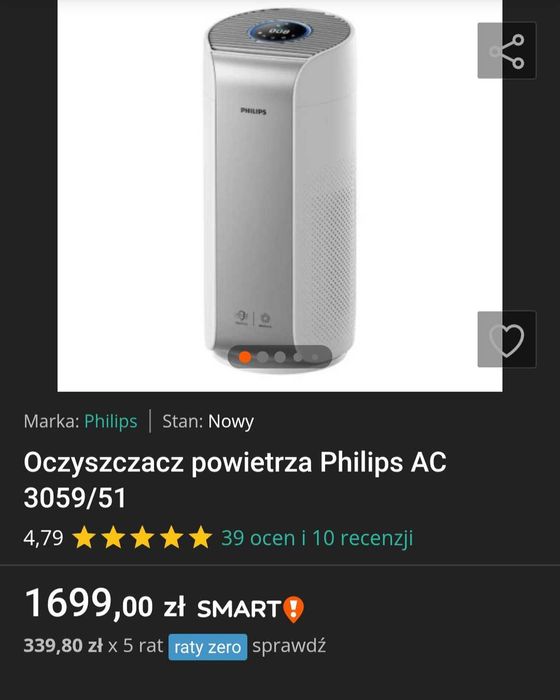 Oczyszczacz powietrza Philips AC 3059/51