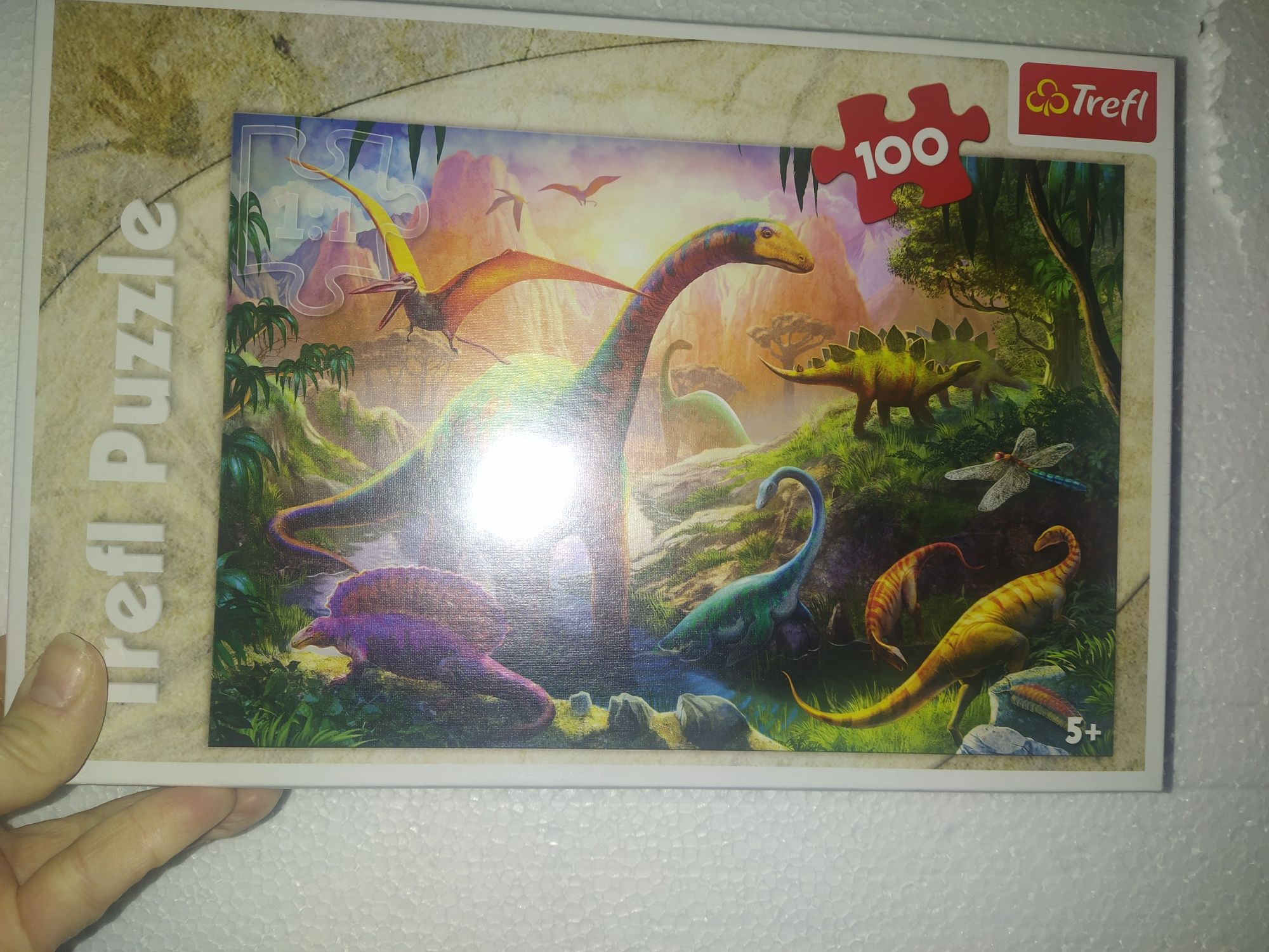 NOWE Puzzle dinozaury 100 elem Trefl