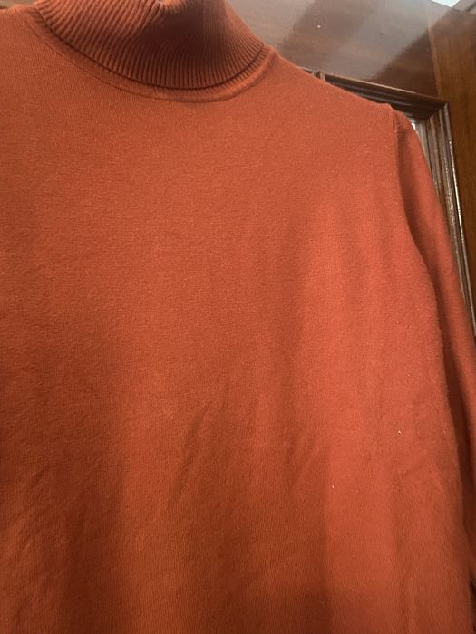 Camisola gola alta laranja