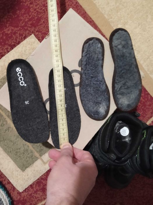 Ботинки зимние Ecco термо сапожки черевики детские