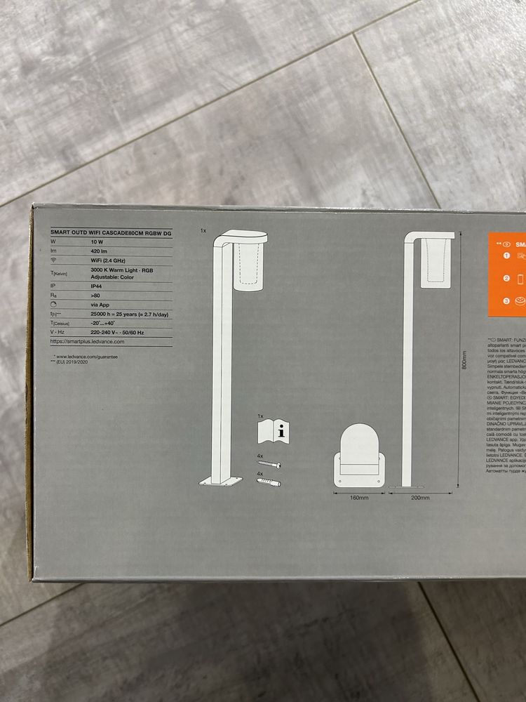 Nowe lampy lampa LEDVANCE Cascade 80 cm smart WiFi słupek