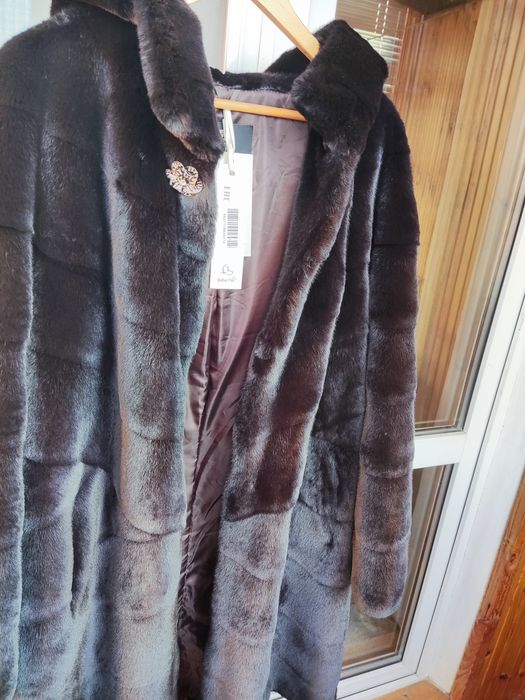 Зимова шуба, штучне хутро. 58-60р.