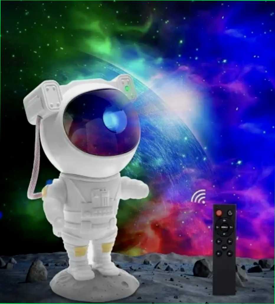 Космнавт ночник астронавт h24 детский звездное небо с пультом проектор