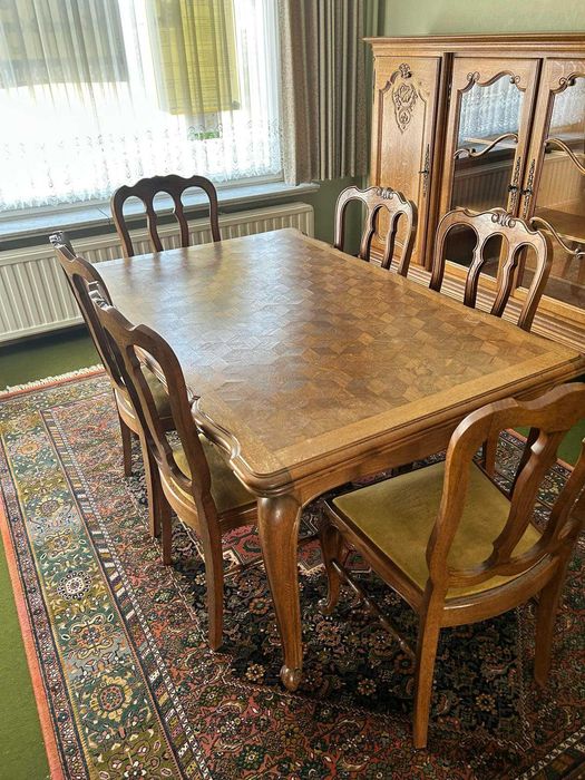 Piękny stół i 6 krzeseł LUDWIK XV!!! TANIO, komplet!!!43
