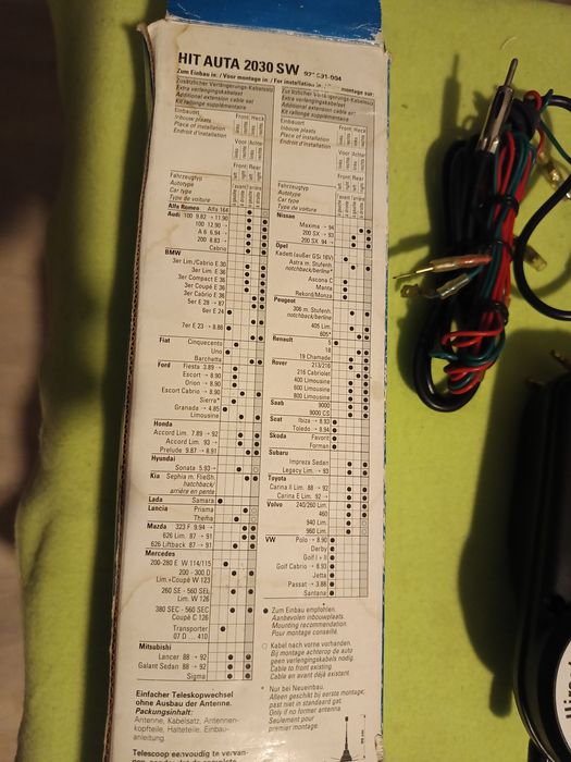 Antena elektryczna HirschMann 2030 SW (Mercedes 200-280E)