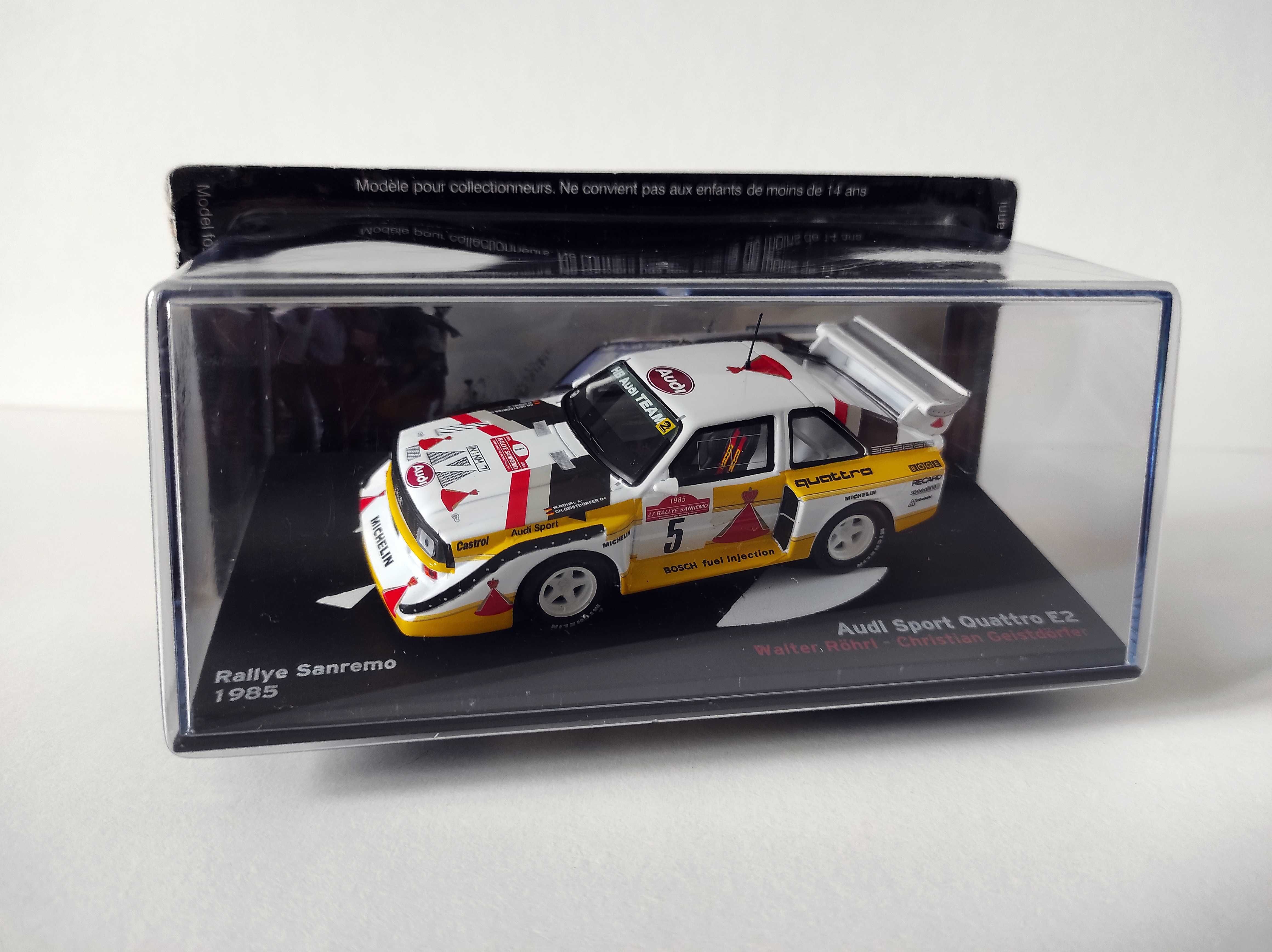 Audi Sport Quattro E2 Rally Sanremo 1985 W. Rohrl  Ch.Geistdorfer 1:43