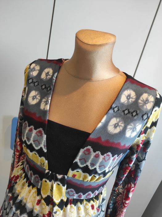 Ciążowa sukienka w kwiaty