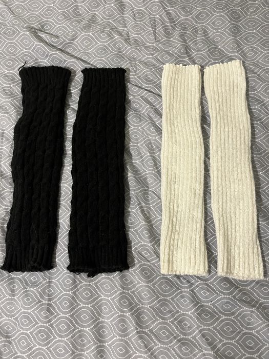 білі та чорні гетри, дуже зручні та приємні на дотик