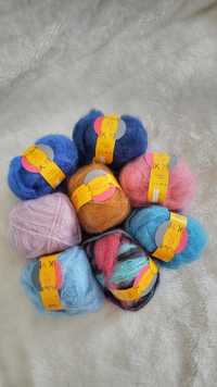 Lã para tricot ou crochet - alto rendimento. Mohair, pura lã