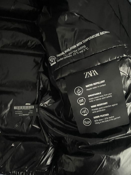 Пуховик Zara Нова колекція