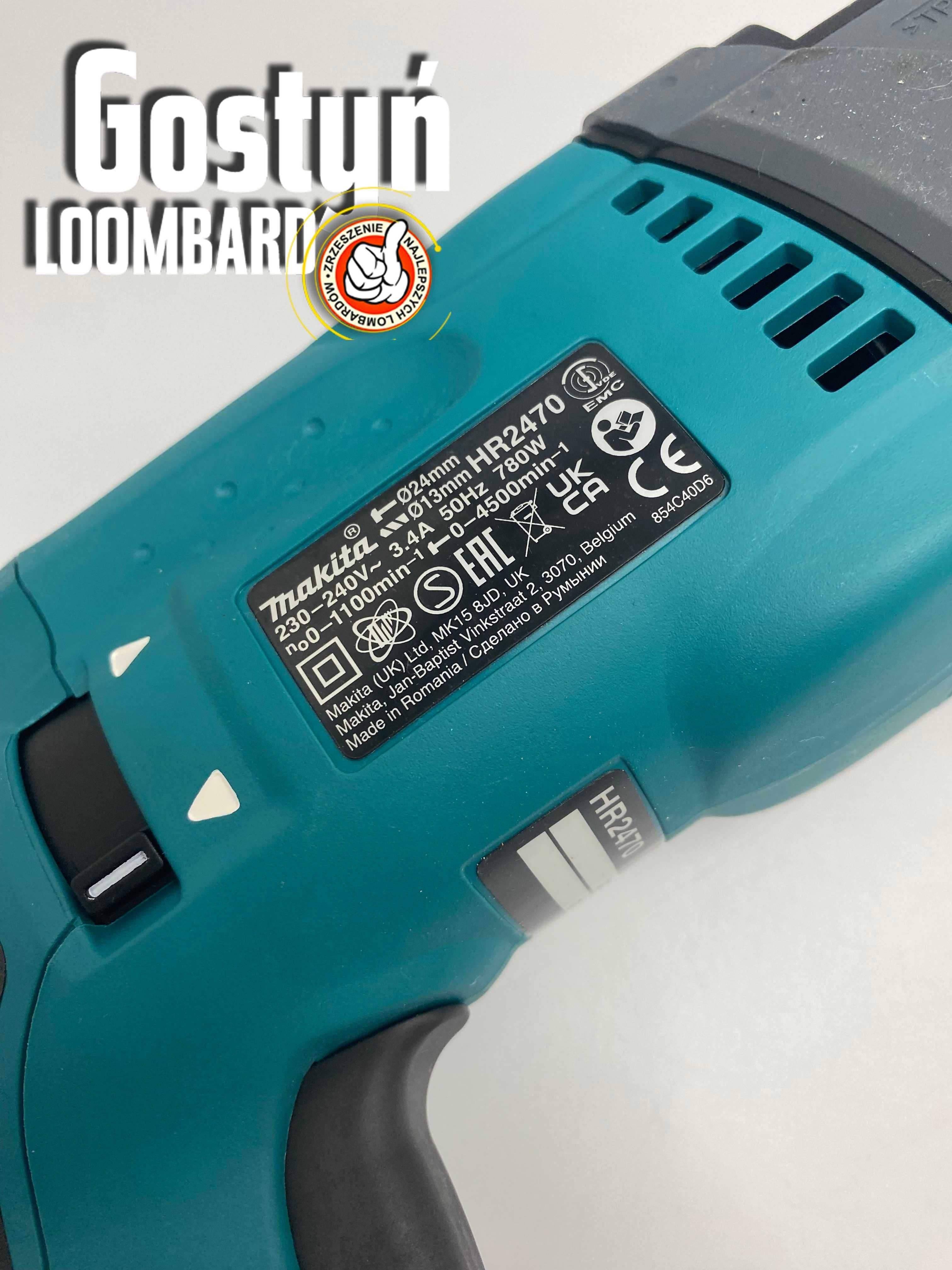 Od Lombard Gostyń Młotowiertarka Makita HR2470  2021 r Zadbana !