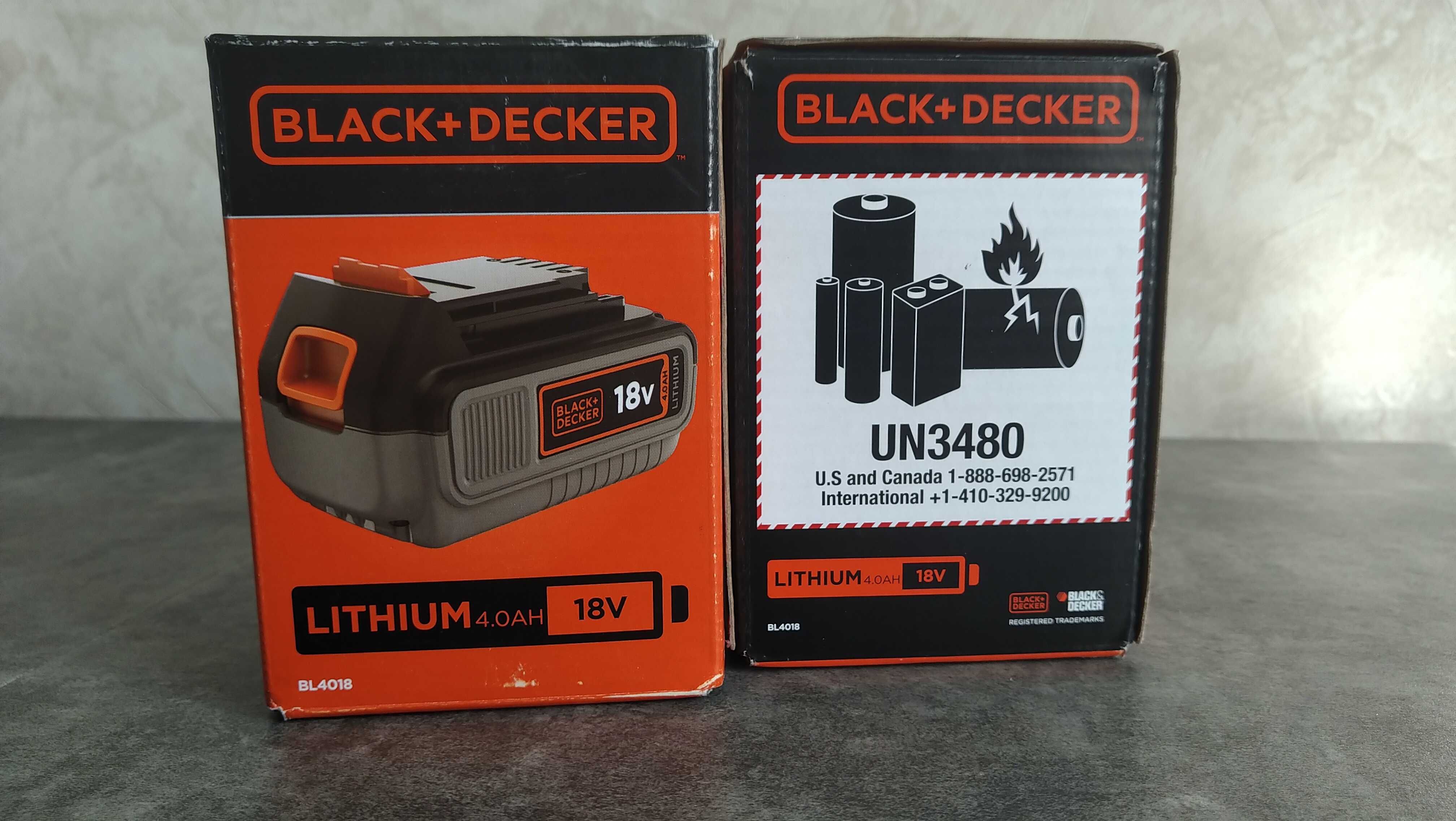 Аккумулятор BLACK DECKER  18v 1.5,  2.0 , 4,0 Ач , 5.0Ач оригинал 2023