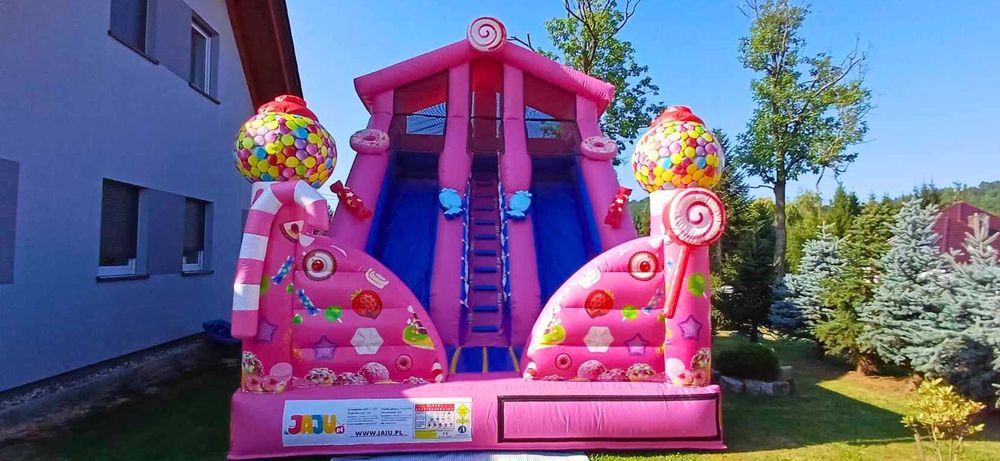 Dmuchaniec , dmuchańce , zjeżdżalnia, rezerwacja na komunie