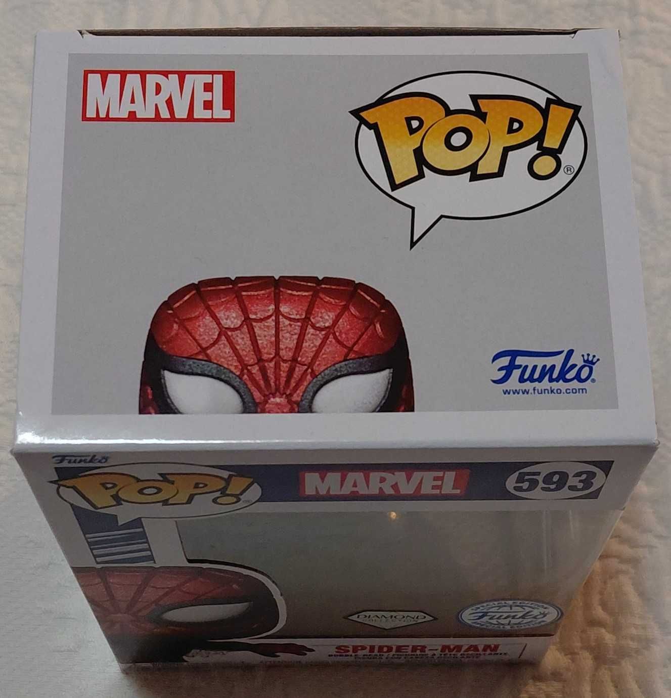funko pop marvel 593 spider-man special edition diamond collection