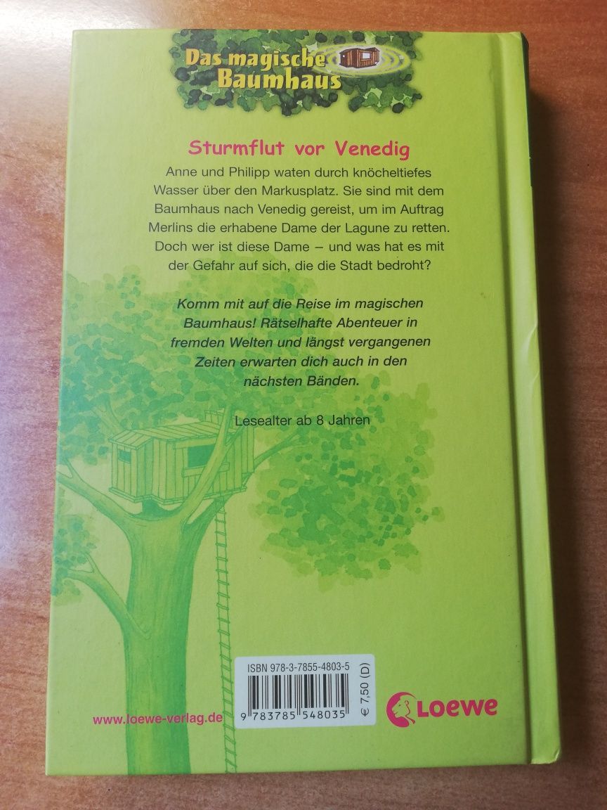 Das magische baumhaus sturmflut vor venedig Mary pope Osborne książka
