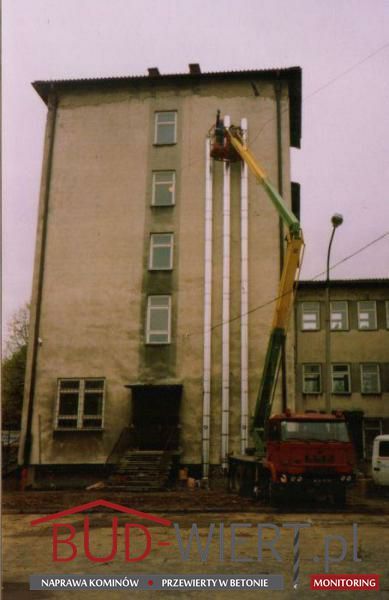 Komin wolnostojący, nierdzewny w wybranym kolorze, dobudowa komina