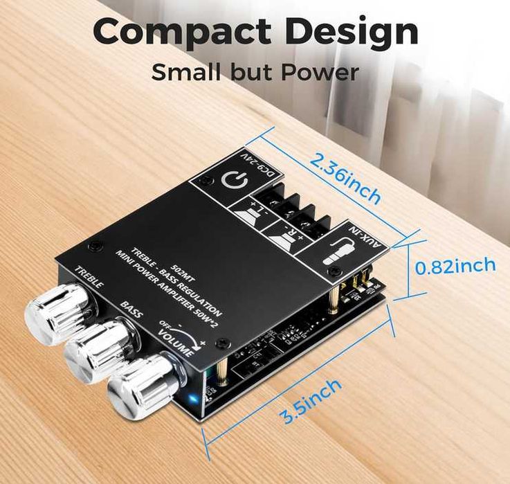 ZK-502MT 2x50W Bluetooth 5,0 AUX