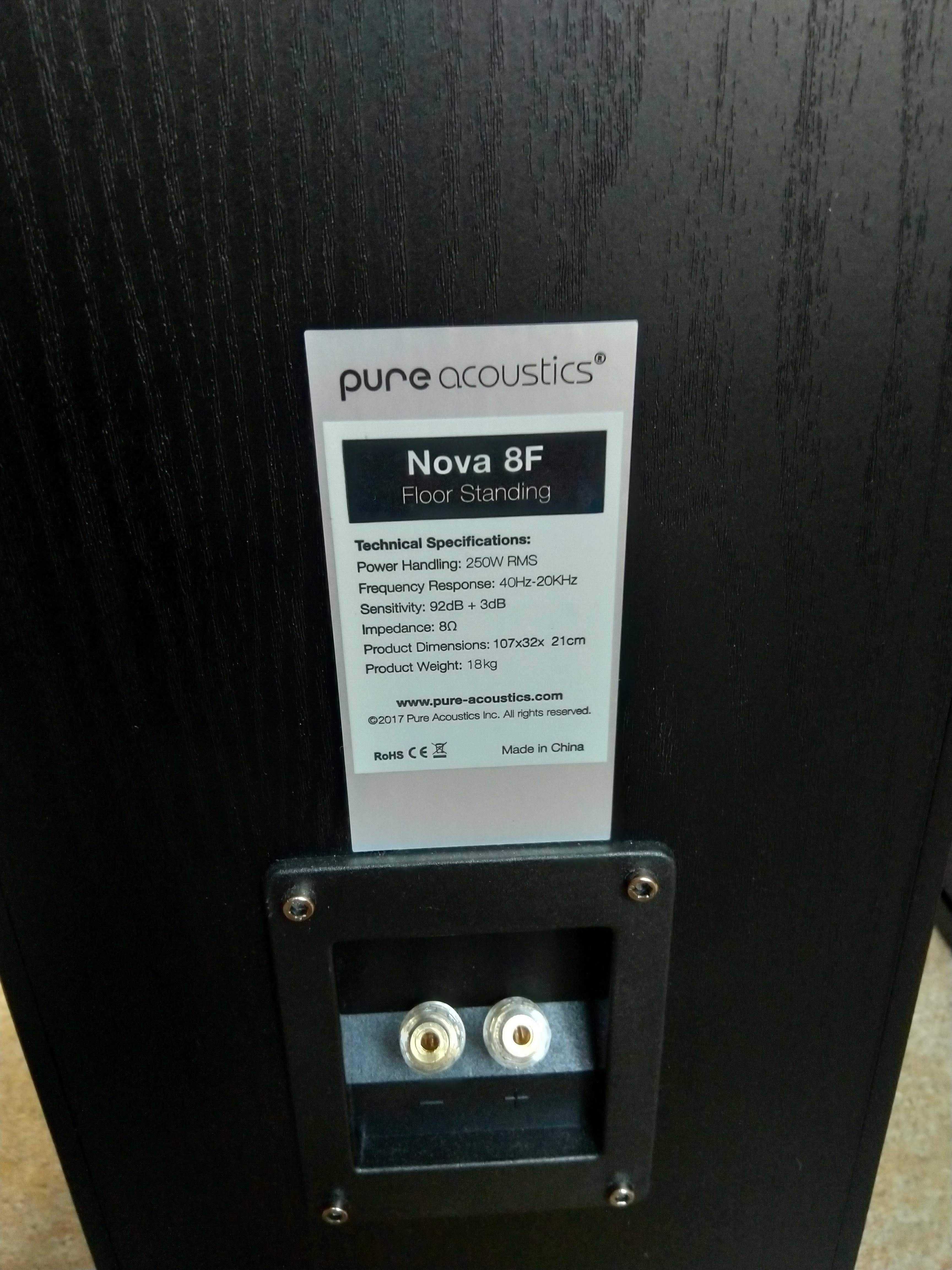 Kolumny podłogowe Pure Acoustics NOVA 8 Czarne