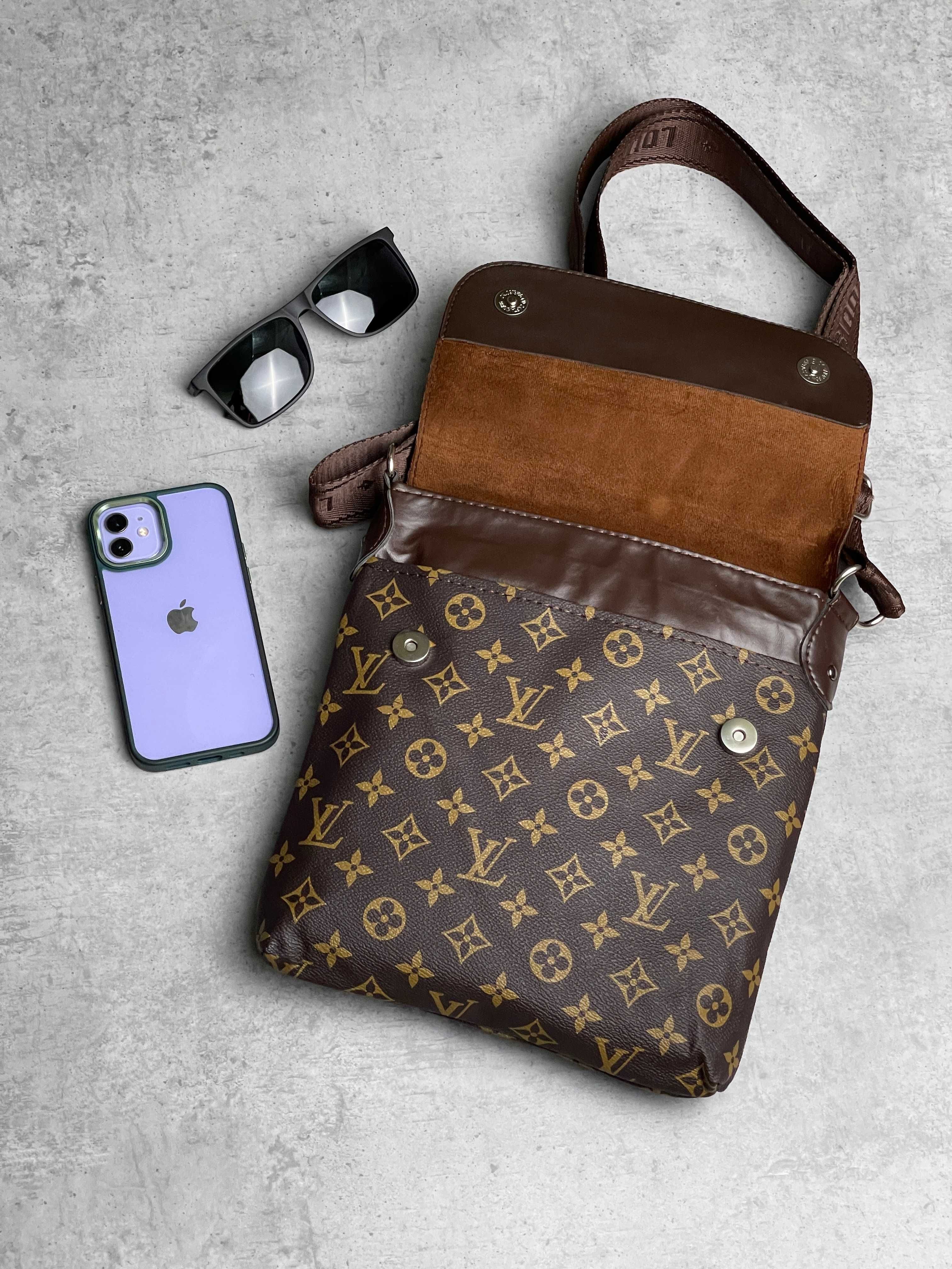 Мужская сумка Louis Vuitton чоловіча сумка через плече месенджер клатч