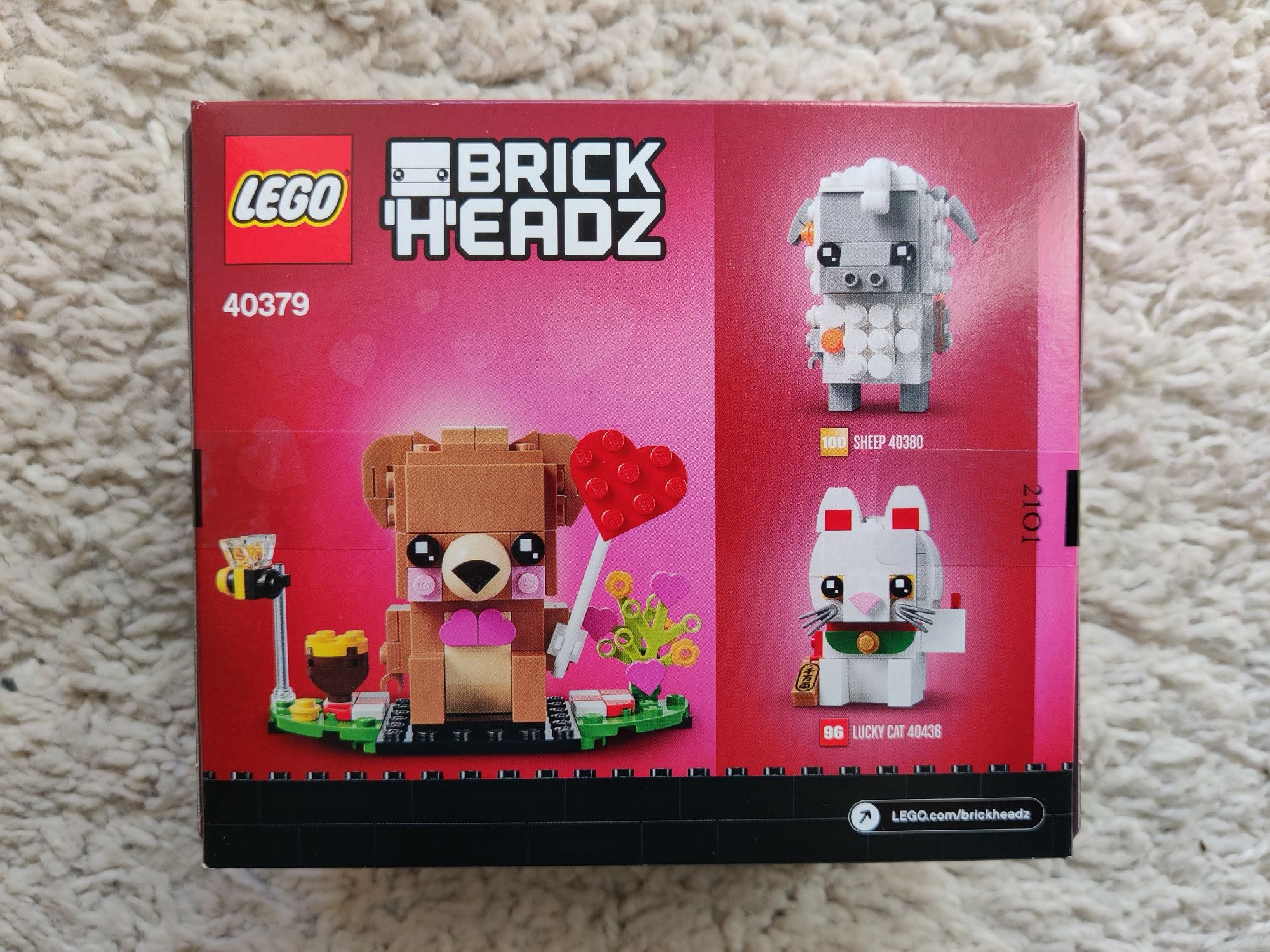 Lego BrickHeadz 40379 Miś walentynkowy