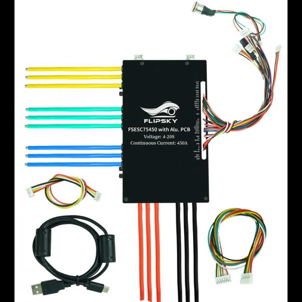 Контроллер Flipsky FSESC 75450 84V 450А з водяним охолодженням