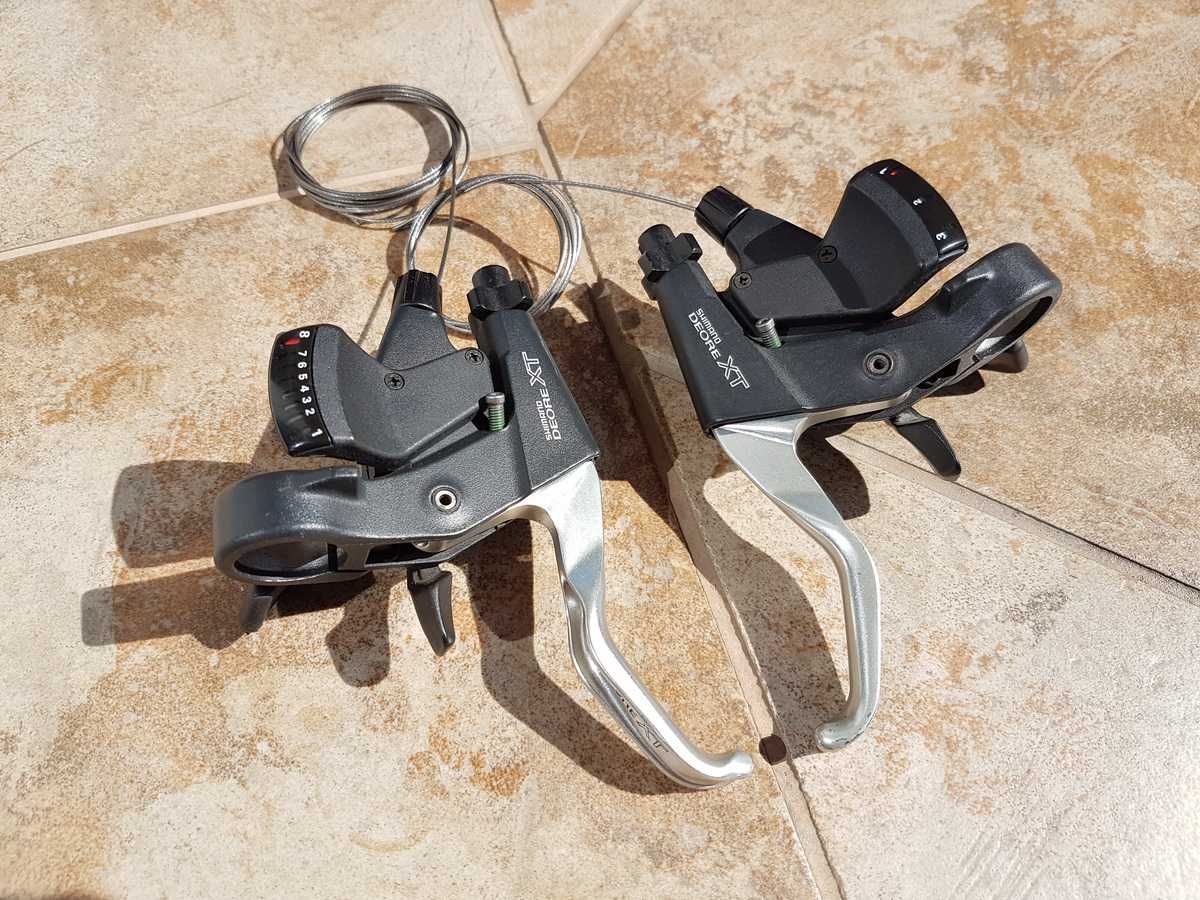 klamkomanetki Shimano DEORE XT, ST-M739, komplet