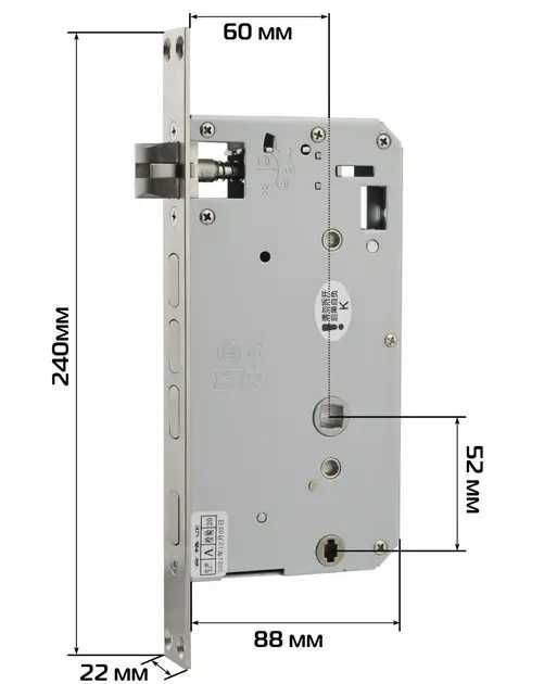 Дверний електронний замок із сенсорним дисплеєм, відбитком пальця