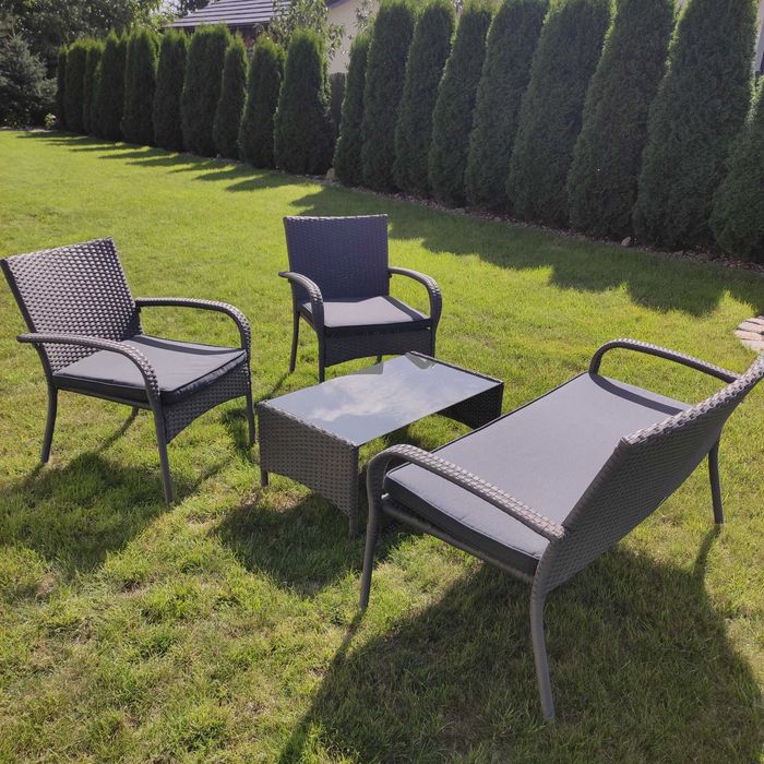 Meble ogrodowe komplet sofa fotele stolik technorattan SunFun