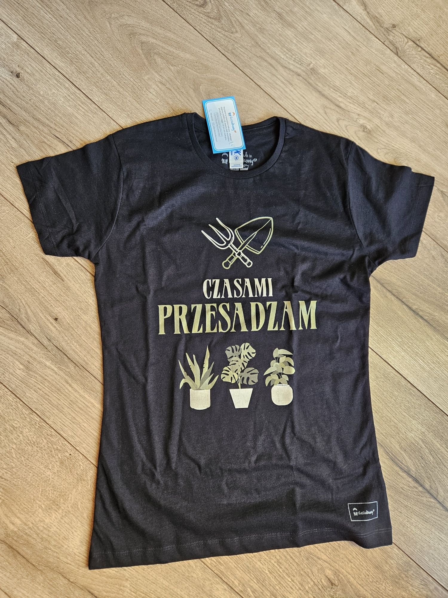 Koszulka t-shirt Czasem przesadzam dla rośliniary r. S