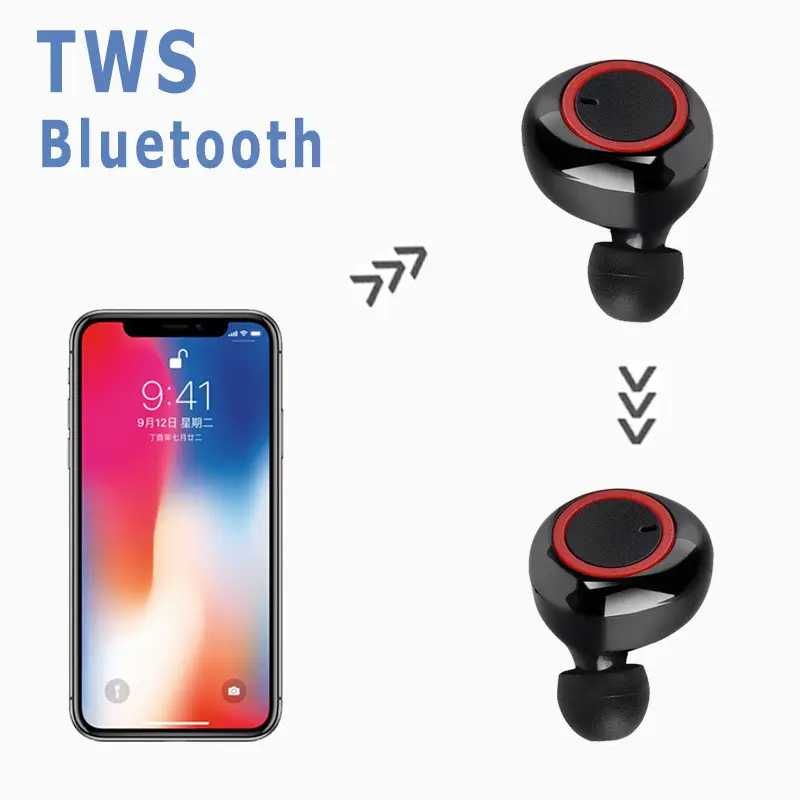 TWS Y50 Bluetooth 5.0 блютуз наушники беспроводные с кейсом 450 мА