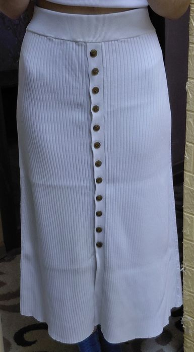 Спідниця міді трикотажна