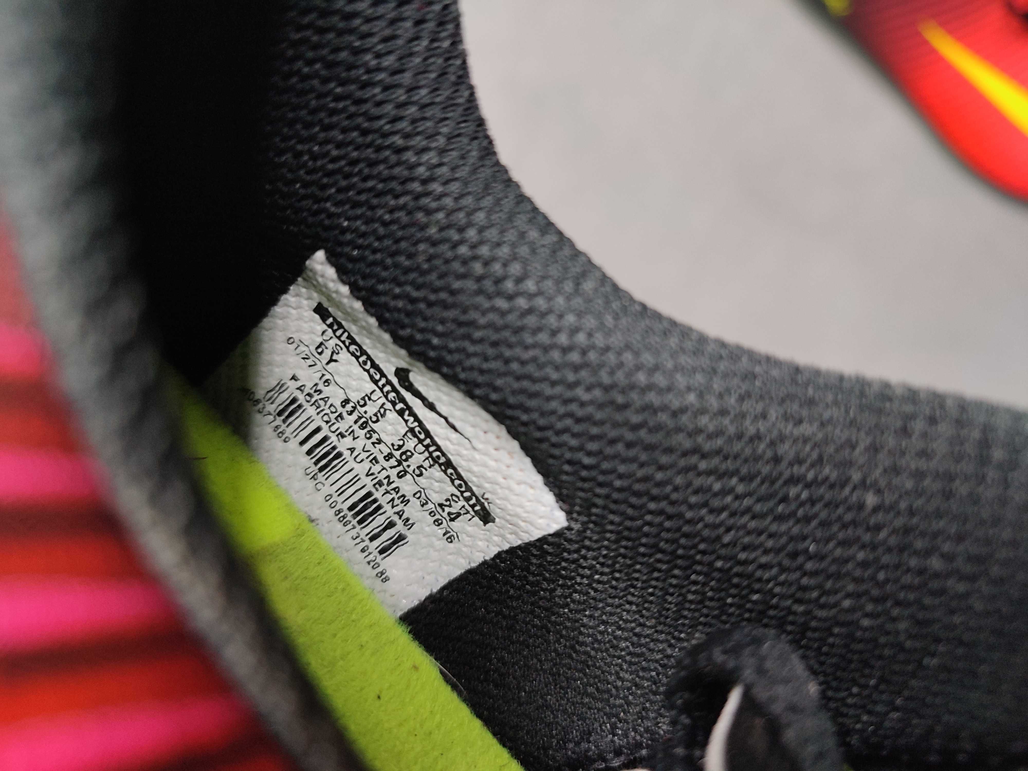 Футбольные бутсы Nike Mercurial, р. 38,5, стелька 24 см