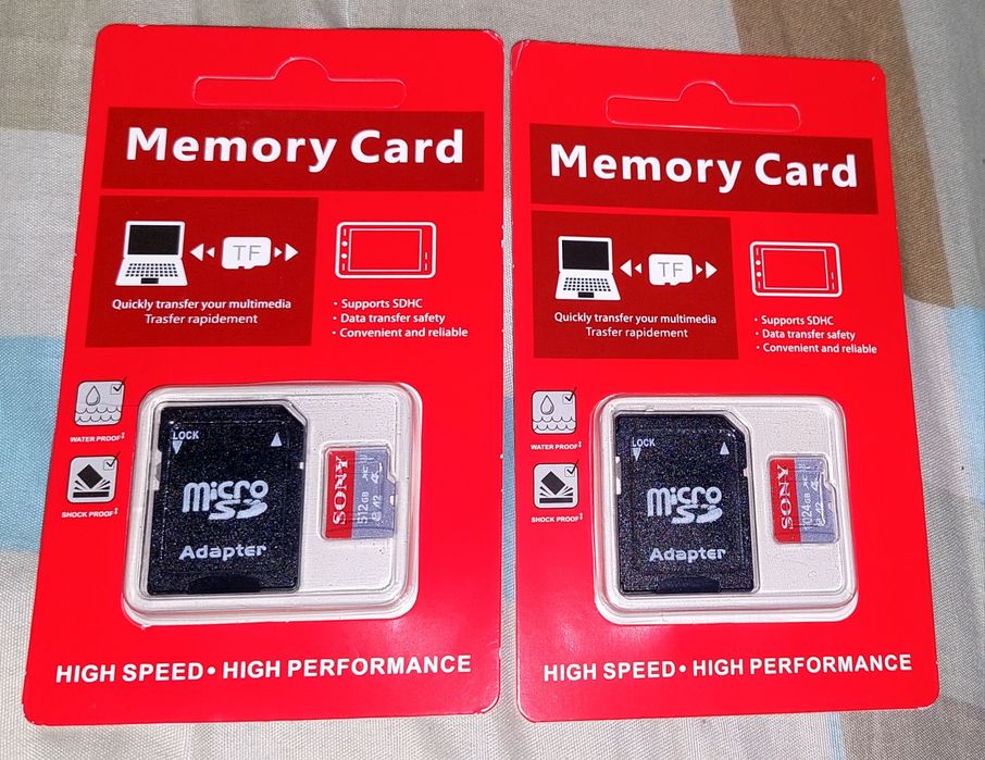 micro sd cards novos