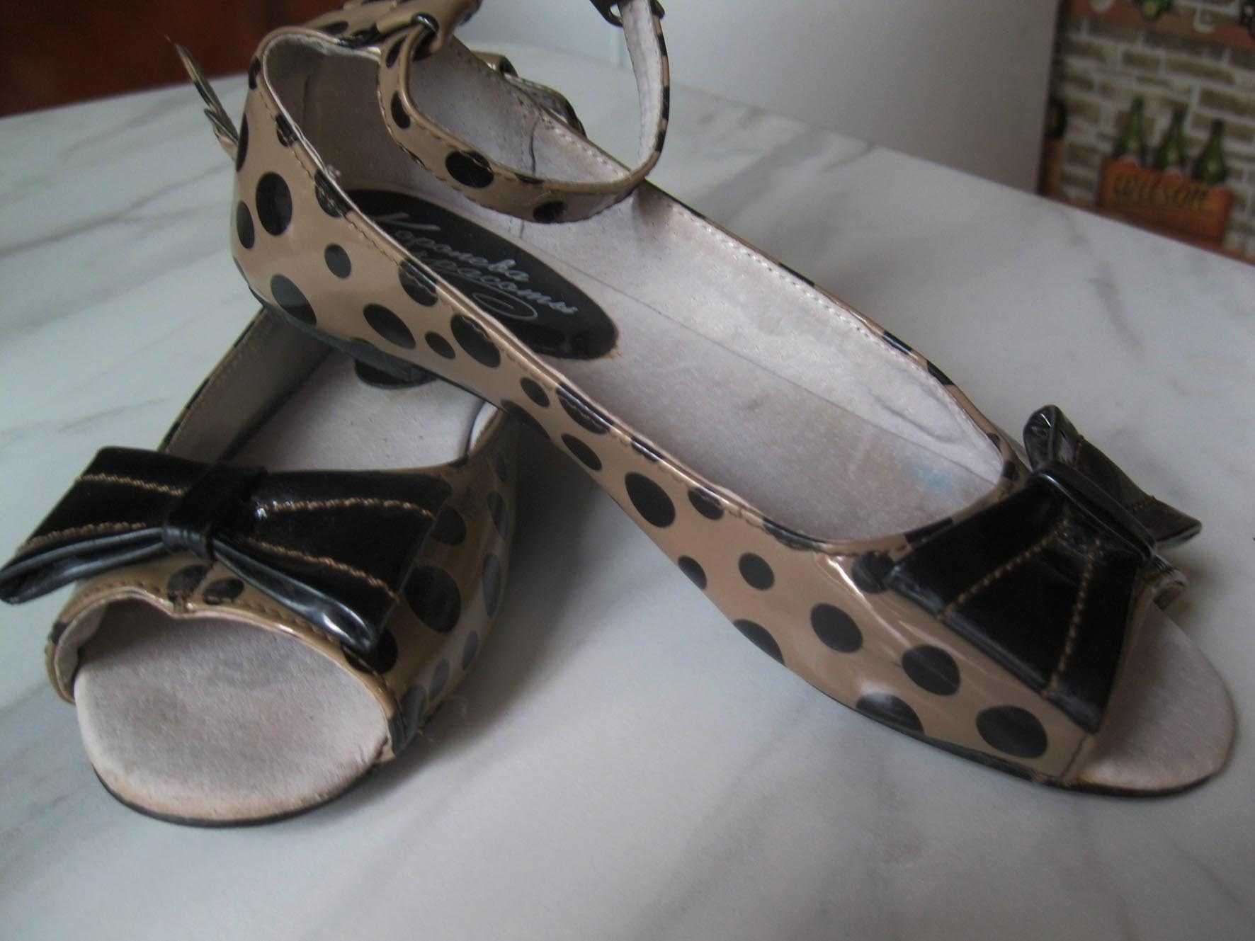 Балетки туфли в горох девочке размер 31 стелька 20,5 см