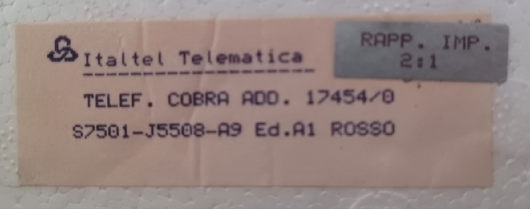 Telefone “Cobra” original novo