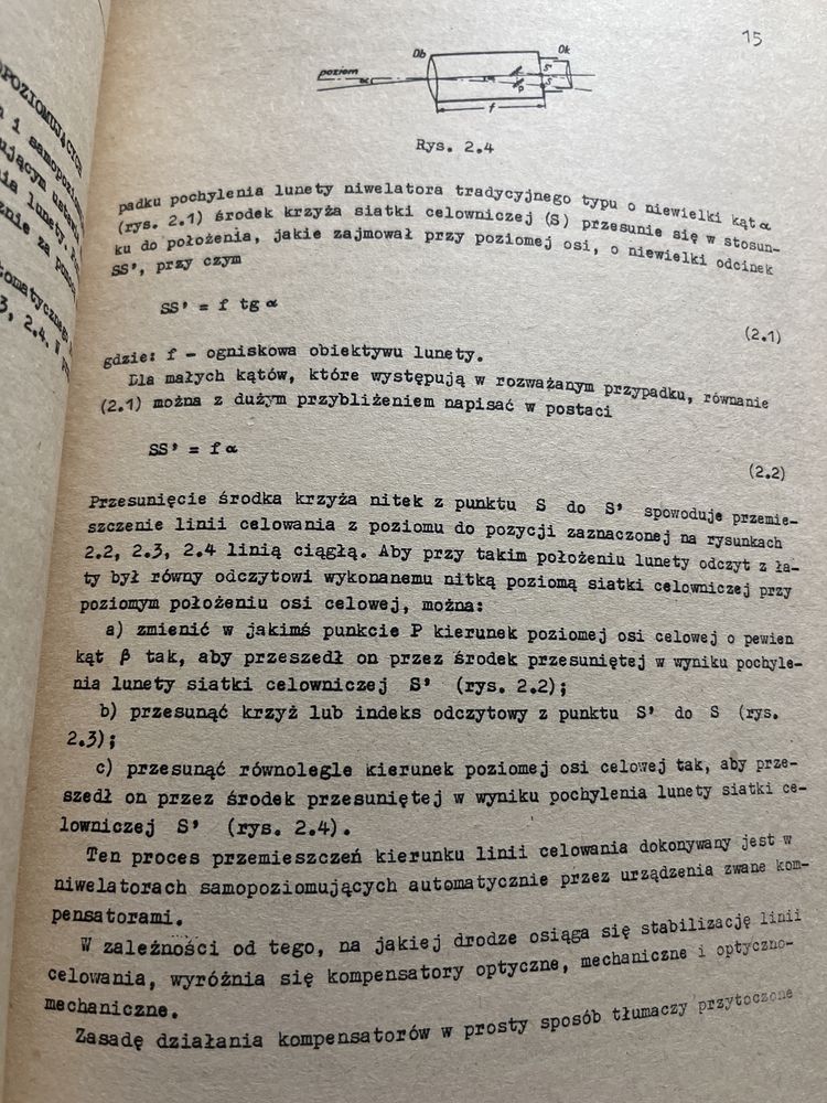 Odlanicki- Poczobutt, Latoś Niwelatory samopoziomujące