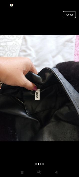 Casaco napa com pelo