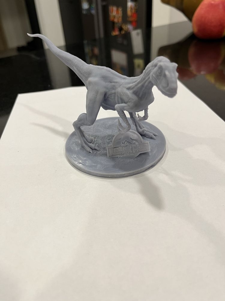 Model Velociraptor dinozaur Jurassic Park druk 3D