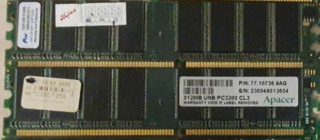 Память DDR 512Mb