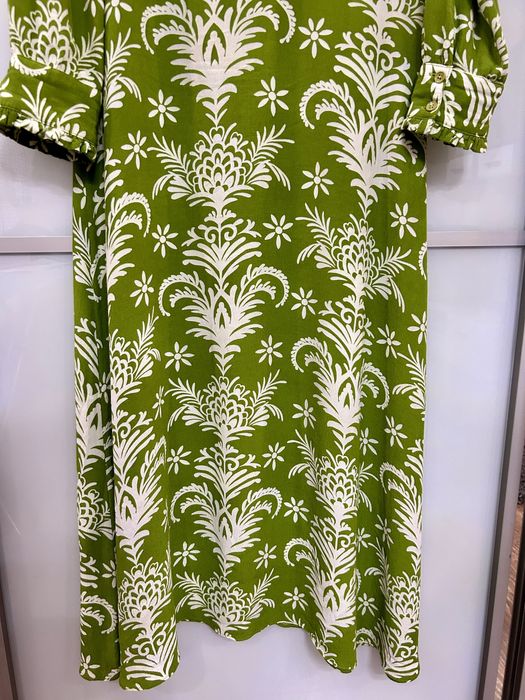 Сукня Zara міді, зеленого кольору. Віскоза