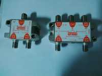 Misturadores/repartidores e amplificador de sinal antena