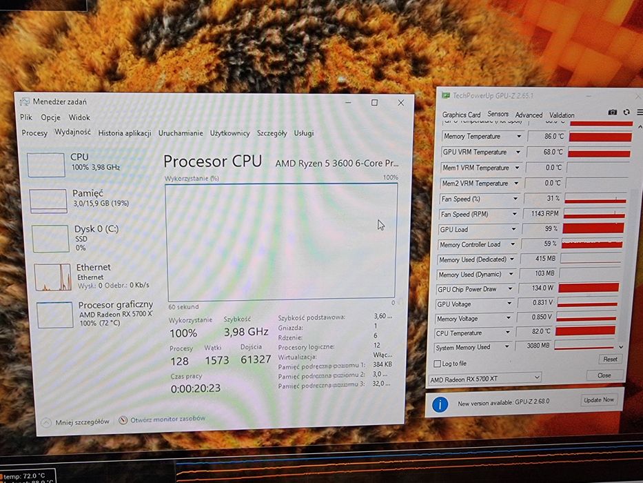 Komputer R5 3600 RX 5700XT