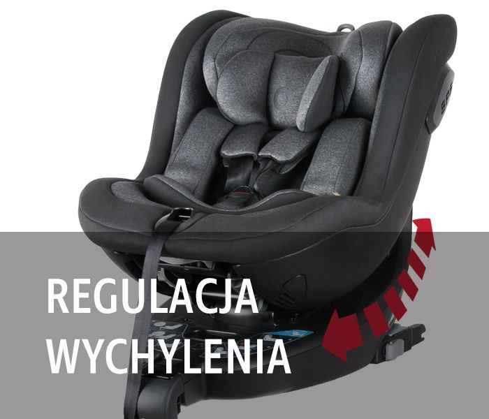 NIEMIECKI Fotelik z I-size NADO 03 RWF i 360 stopni 0-4 lata Be Cool