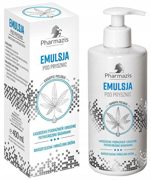 Emulsja Płyn pod prysznic i do kąpieli PHARMAZIS 400ml Konopie polskie