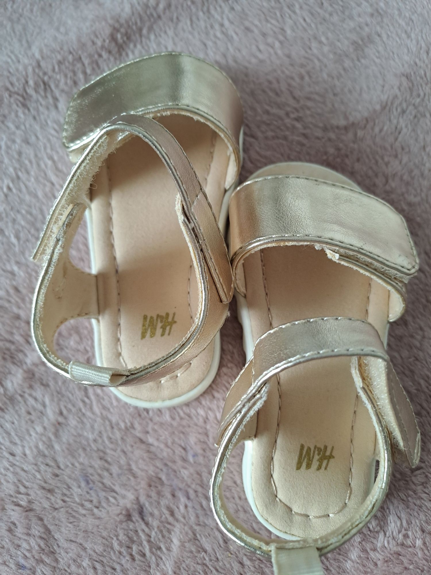 Sandałki zlote dla dziewczynki  H&M