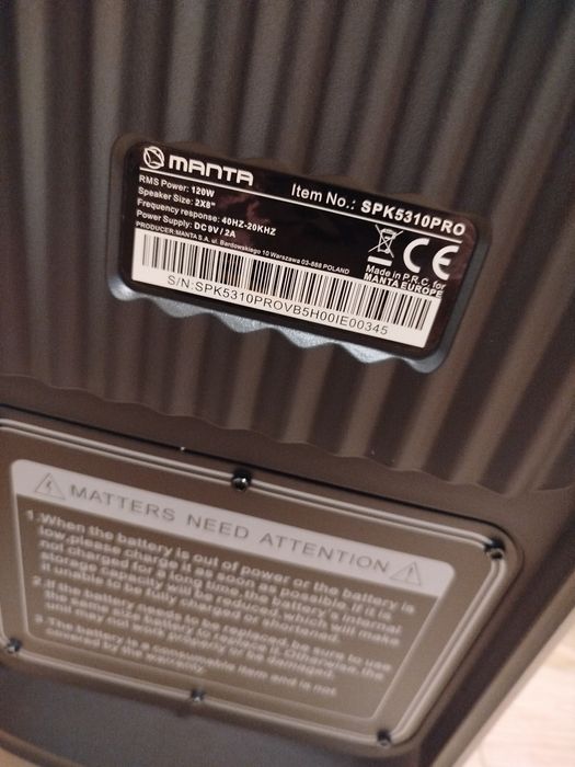 Głośnik Bluetooth Manta