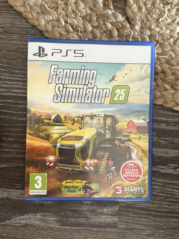 PS5 Konsola PlayStation 5 z napędem + gra Farming Simulator 2025