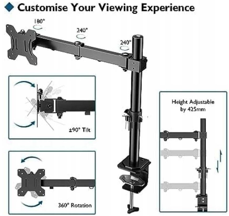 Suporte para monitor ou TV, de 13 a 32 " - Novo na embalagem original
