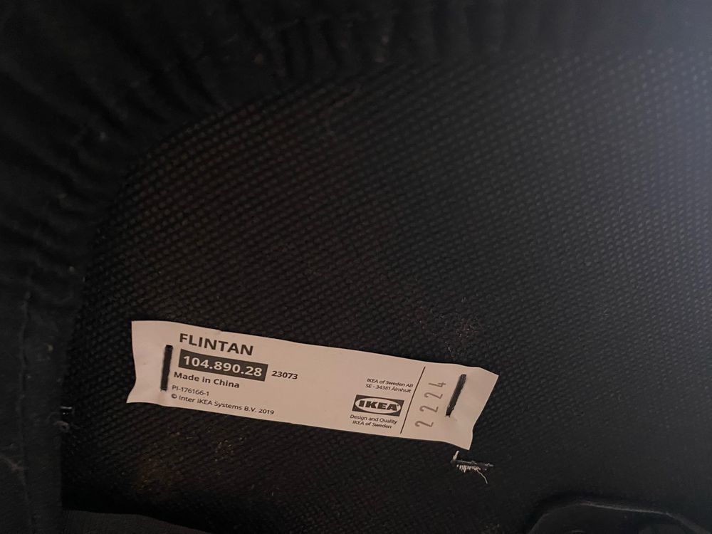 FLINTAN krzesło biurowe, czarny - IKEA bliźniąt rodzeństwa